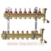 Комплект коллекторов FHF 8+8 c расходомерами, Danfoss