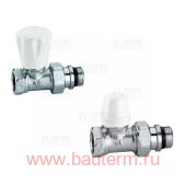 Комплект ручной прямой для радиатора 1/2" (412402+432402) CALEFFI