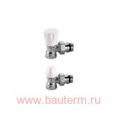 Комплект ручной угловой для радиатора 1/2" (411402+431402) CALEFFI