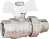 Кран шаровой с полусгоном (с американкой) PF STANDARD г/ш/б 3/4" (10/80), ProFactor