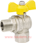 Кран шаровой угловой для газа PF GAS г/ш/б 1/2" (10/100), ProFactor
