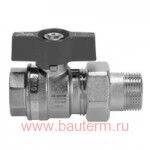 Кран шаровый BVR-F с "американкой"Rp 1/2" PN 40 Тмакс.= 110 грд.С, Danfoss