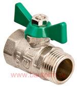 Кран шаровый COMPACT вн-нар 1/2" (бабочка), VALTEC