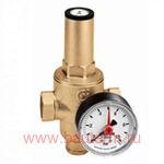 Редуктор давления с манометром 25 бар латунь 0,5 - 6 бар 1/2" Caleffi