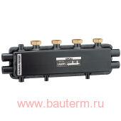 Sepcoll Гидравлический разделитель-коллектор 1 1/2" х 3вых. 1", 125 мм, 2+1, CALEFFI
