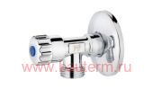 Вентиль угловой PF CHROME ш/ш 1/2" х 1/2" (12/120) для подключения сантех приборов, ProFactor